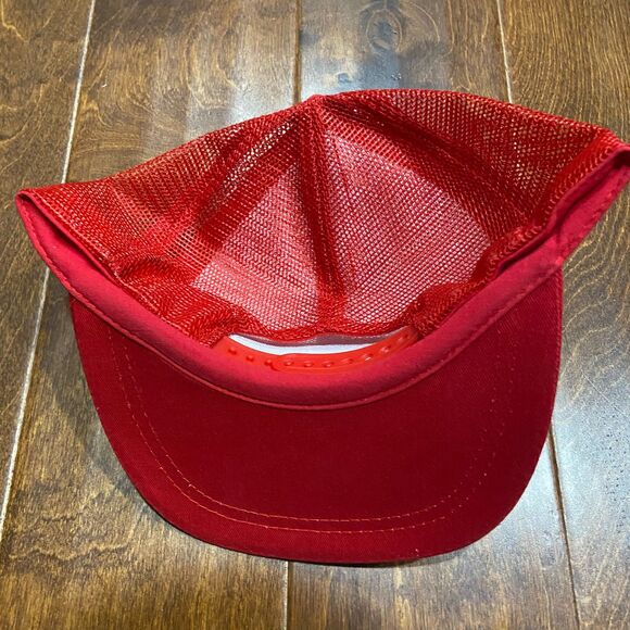 Thrifty Supply Vintage 90s Red Blue Mesh Trucker Hat Cap Men's Size OS - Picture 5 of 6